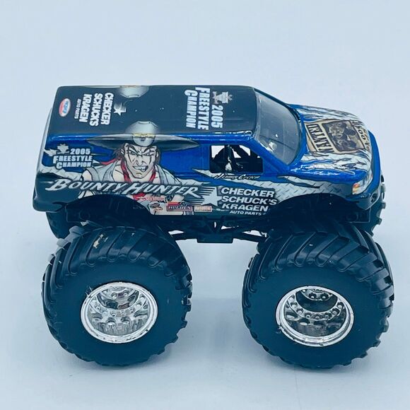 Hot Wheels Other - Hot Wheels Monster Jam Truck 1:64 Bounty Hunter Checker Shuck's Kragen 2006